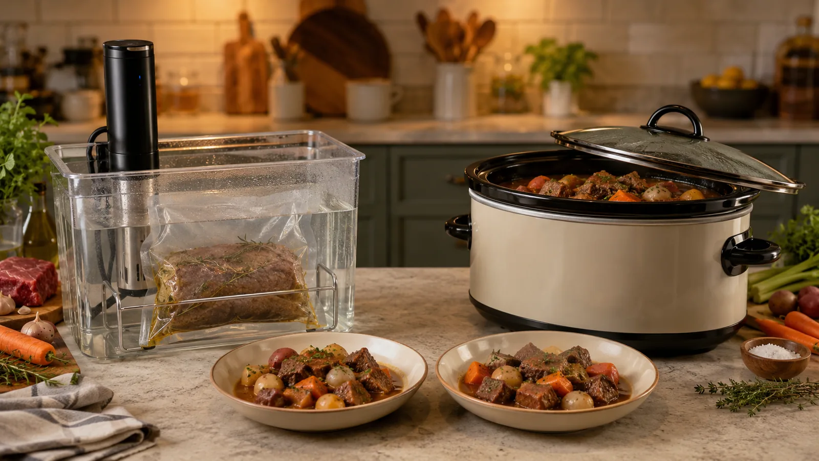 Sous‑Vide vs. Slow Cooking: A Comprehensive Guide for Home Cooks