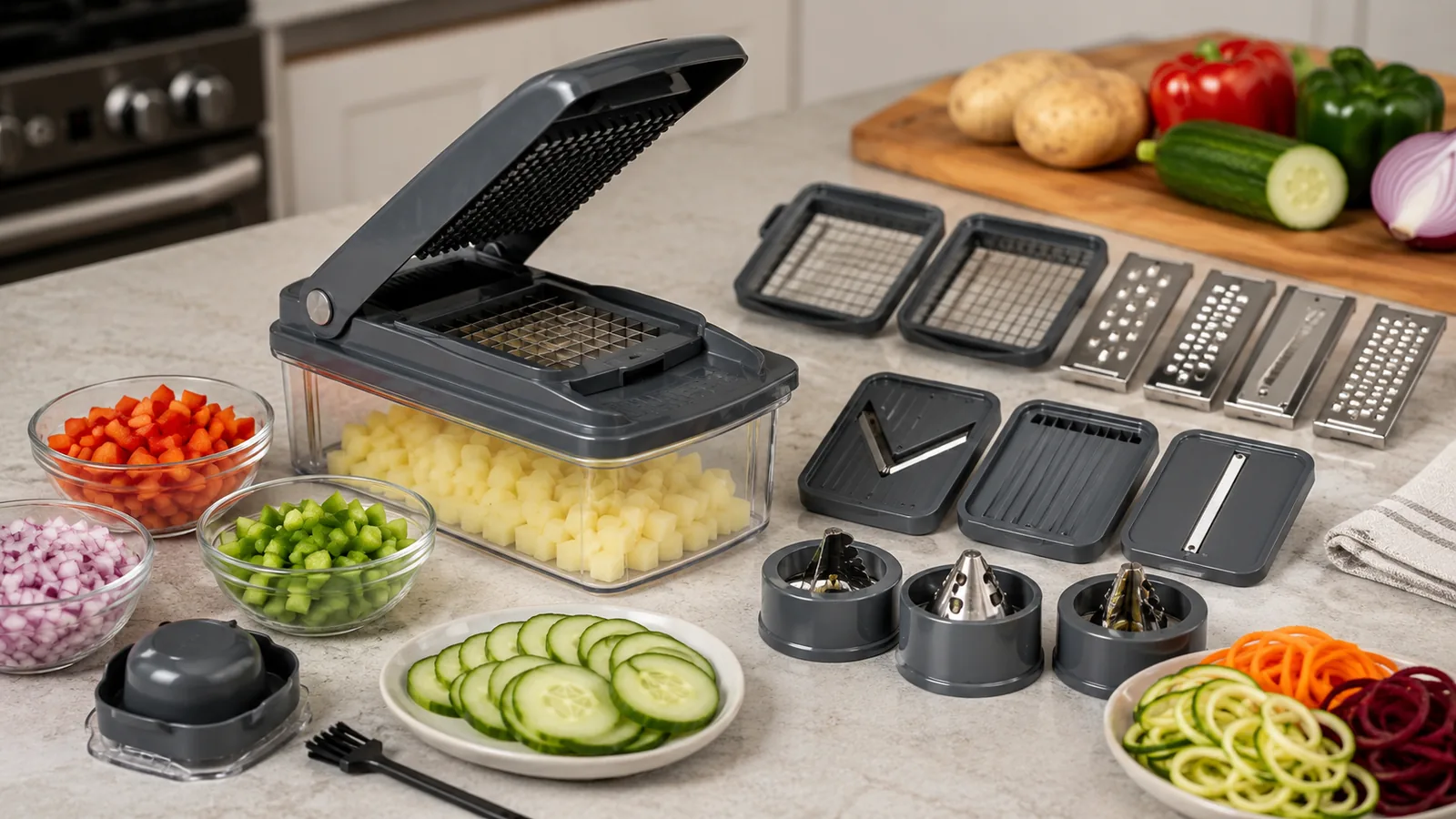 Müeller Pro-Series 10-in-1 Vegetable Chopper Review – Versatile Kitchen Prep Gadget