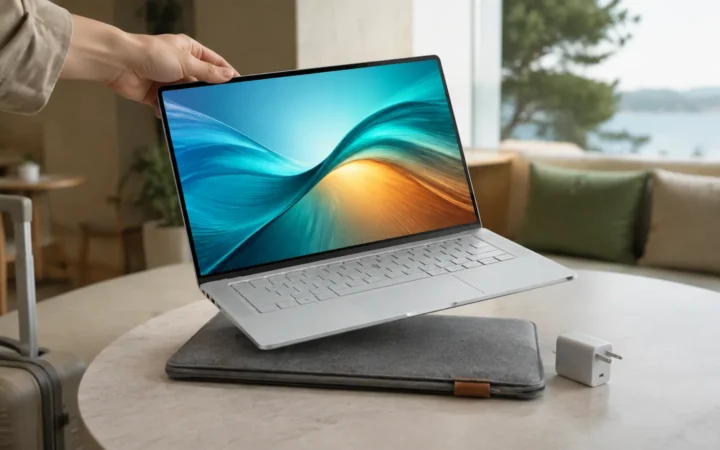 Yoga Slim 7i Ultra Aura Edition review: 975g Copilot+ OLED