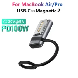 USB Type C Magnetic PD Adapter for Magsafe 1 2 MacBook Air Pro Led Indicator Fast…