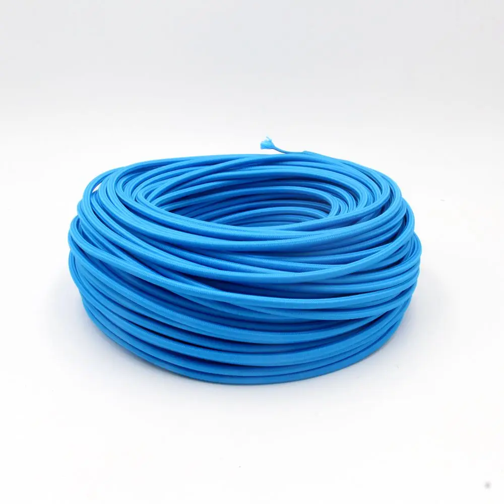 3 Core 0.75mm2 Fabric Braided Cable Woven Cloth Covered Flex Cord Vintage Light… - Image 9