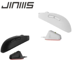 JINMS X7 ULTRA PAW3395 Lightweight Ergonomic RGB Magnetic Dock Gaming Mouse…