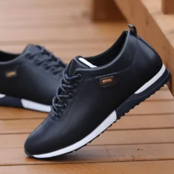 Fashion Loafers Walking Footwear Tenis Feminino Outdoor Breathable Sneakers Men's PU Leather Business Casual Shoes for Male fgb