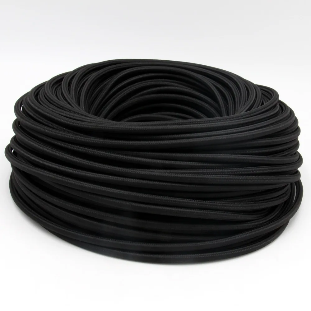 3 Core 0.75mm2 Fabric Braided Cable Woven Cloth Covered Flex Cord Vintage Light… - Image 7