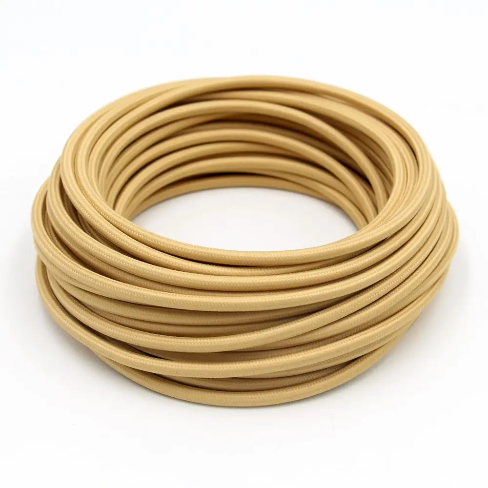 3 Core 0.75mm2 Fabric Braided Cable Woven Cloth Covered Flex Cord Vintage Light… - Image 18