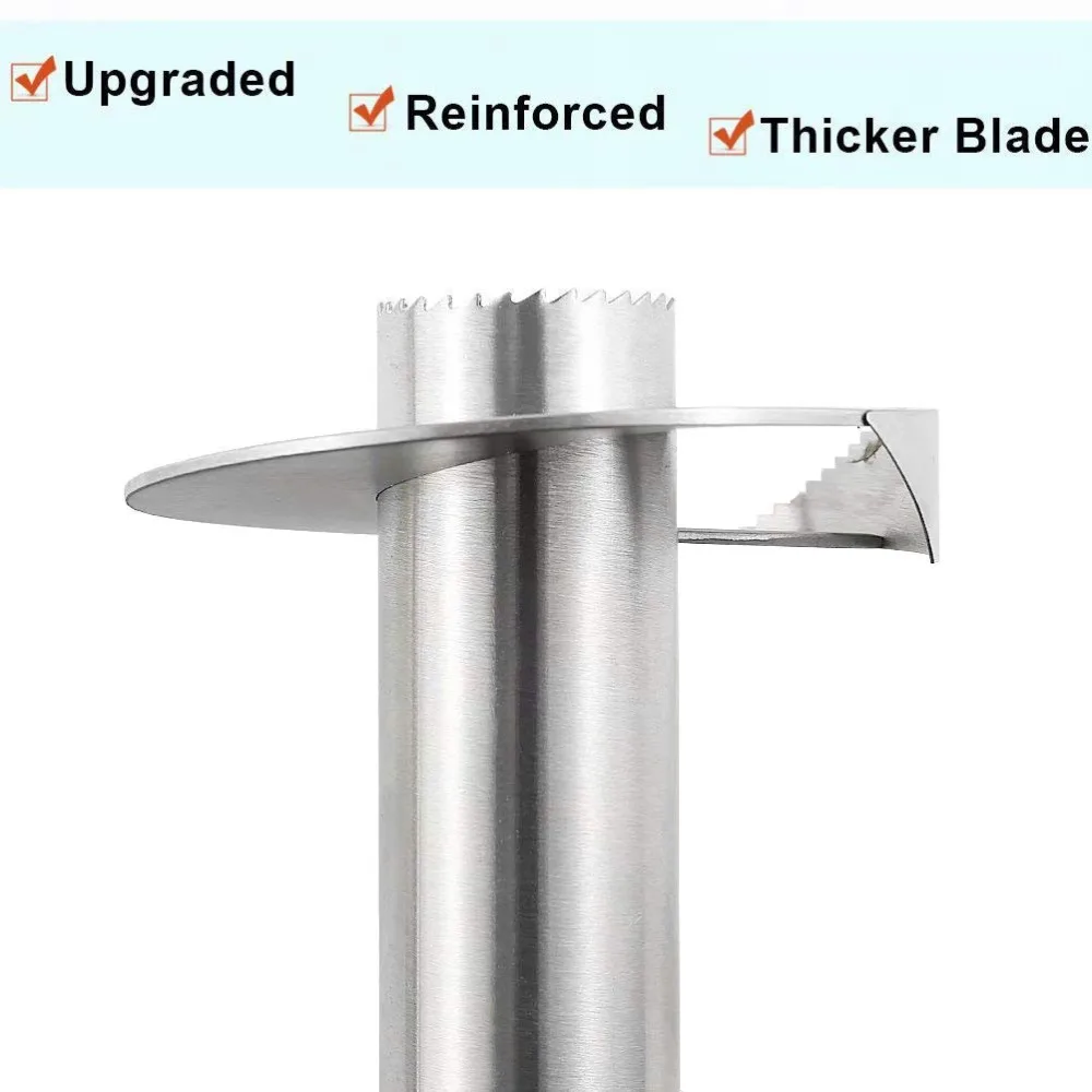 LMETJMA Premium Pineapple Corer Stainless Steel Pineapple Corer Slicer Thicker… - Image 4