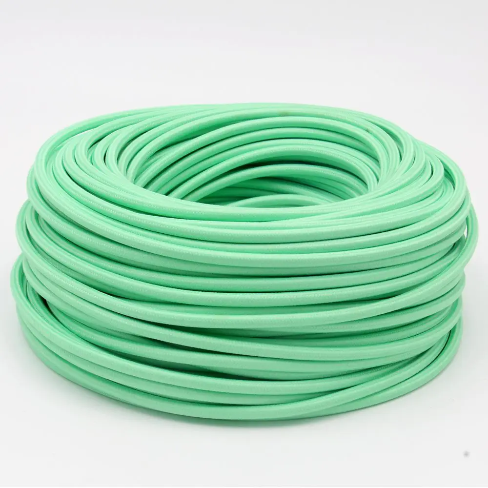 3 Core 0.75mm2 Fabric Braided Cable Woven Cloth Covered Flex Cord Vintage Light… - Image 23