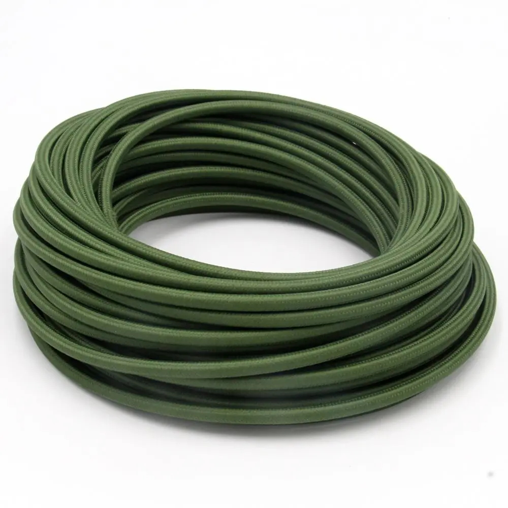3 Core 0.75mm2 Fabric Braided Cable Woven Cloth Covered Flex Cord Vintage Light… - Image 16