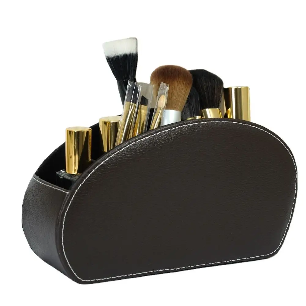 1pc PU Remote Control Holder with 5-Compartment Storage Box - Remote Caddy Tray… - Image 8