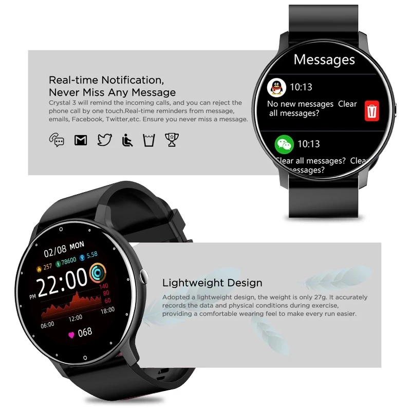 LIGE 2026 Smart Watch Women Men Ladies Gift Sport Fitness Men Watches Heart Rate Monitor Waterproof Smartwatch For Android IOS - Image 4