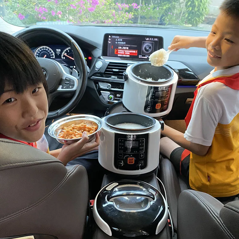 12V/24V Car Truck Rice Cooker Multicooker Soup Porridge Cooking Food Steamer 2L… - Image 2