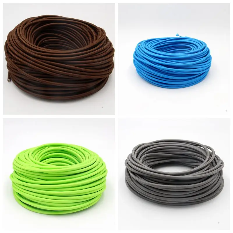 3 Core 0.75mm2 Fabric Braided Cable Woven Cloth Covered Flex Cord Vintage Light… - Image 4