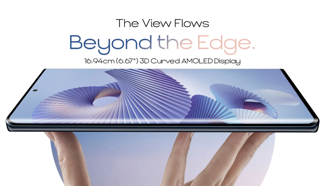 Lava Virat Curve showing its 6.67-inch curved AMOLED display