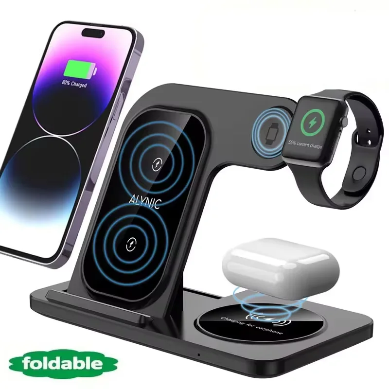 3 in 1 Wireless Charging Station for Magsafe Charger Stand Fast Magnetic Wireless…