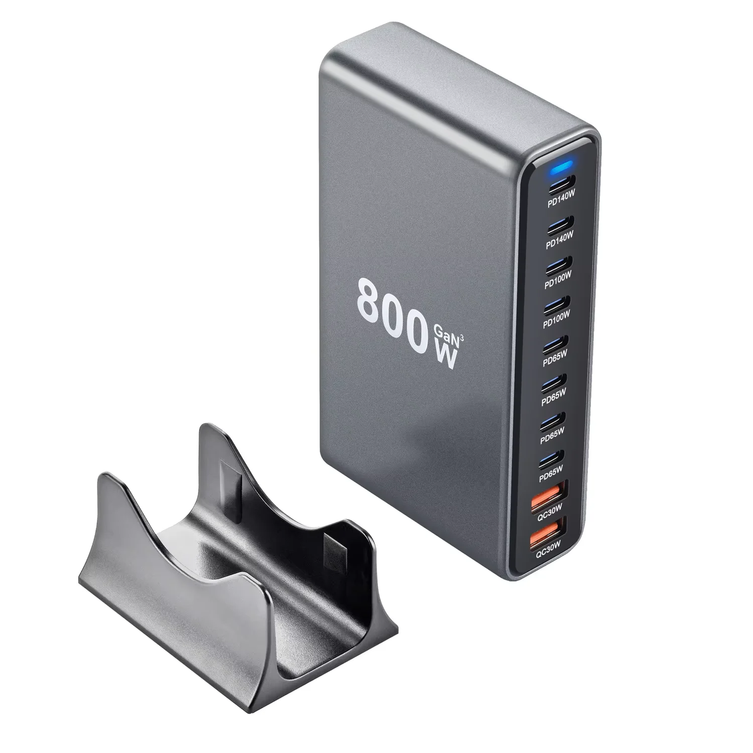 800W GaN Fast Charge 3.0 USB Type-C Quick Charger,10-Port 5C3A PD Charger for… - Image 3