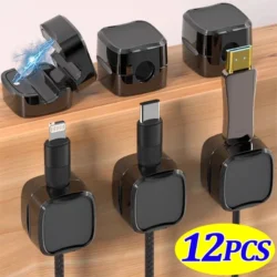 Magnetic Cable Clip Cable Holder,Adhesive Wire Keeper Cord Cable Organizer ,Usb…