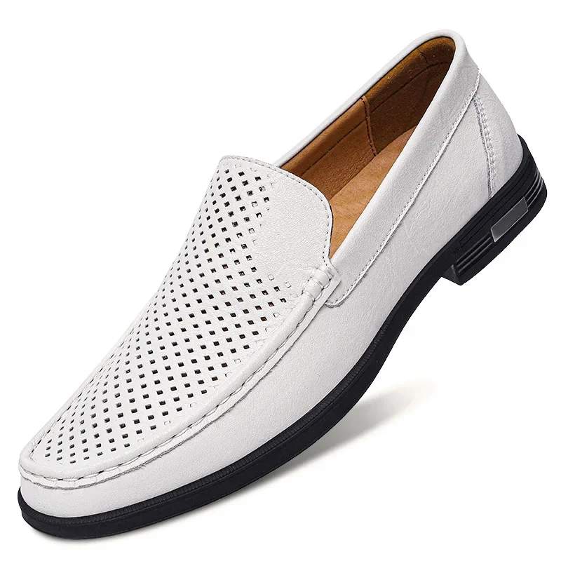 Genuine Leather Men's Shoes Classics Business Dress Shoes Moccasins Slip on Loafers Driving Shoes for Men Casual Shoe Big SIze48 - Image 13