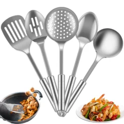 5Pcs Cooking Utensil Set, 11 PCS Stainless Steel Kitchen Utensil Set, Nonstick…