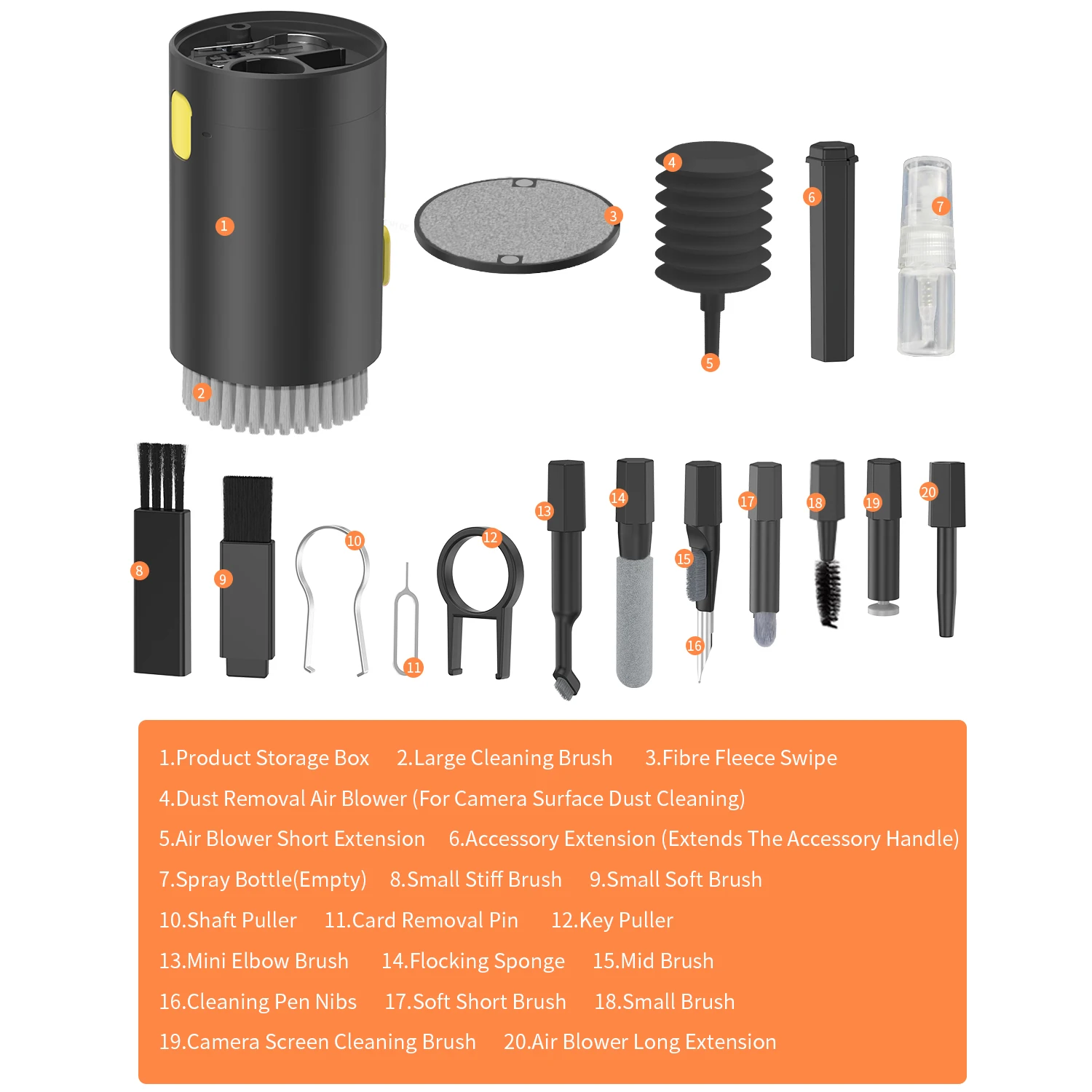 Multi-function Phone Tablet Keyboard Cleaning Kit for iPhone and AirPod headphone… - Image 7