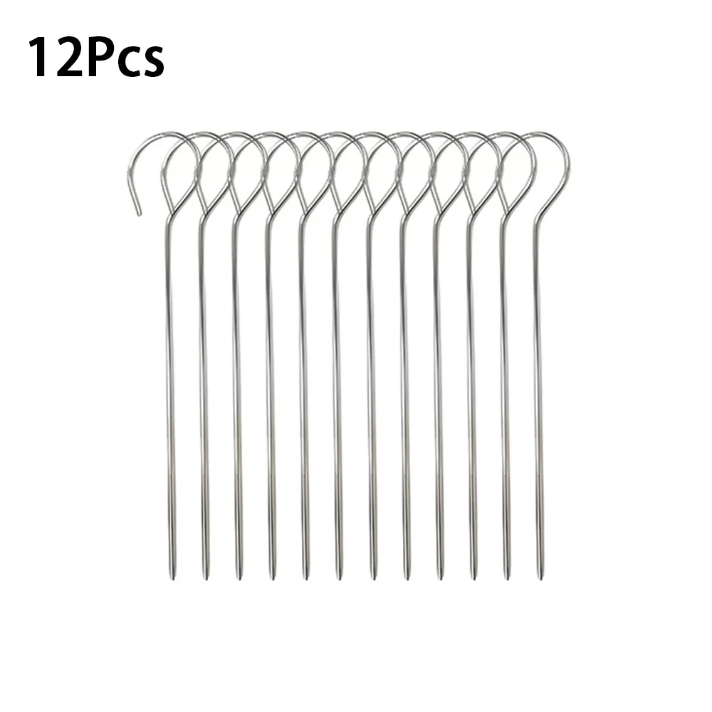 Stainless Steel Air Fryer Grill Round with Grilled Skewers Hanging Skewers Rack… - Image 8