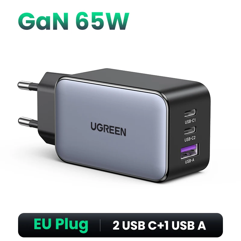 UGREEN 65W GaN Charger Quick Charge 4.0 3.0 Type C PD Fast Phone Charger USB… - Image 11