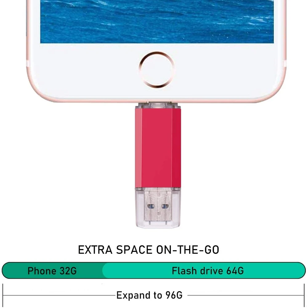 For iPhone TYPE-C OTG USB Flash Drive 256GB 512GB High Speed Phone Pen Drive with… - Image 4