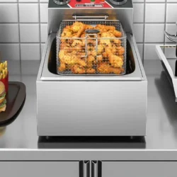 220V Fryer Electric Cookware for Kitchen Deep French Fries Commercial Fryers Frying Oil Cooker Timer Arfrai 10L Ar AF