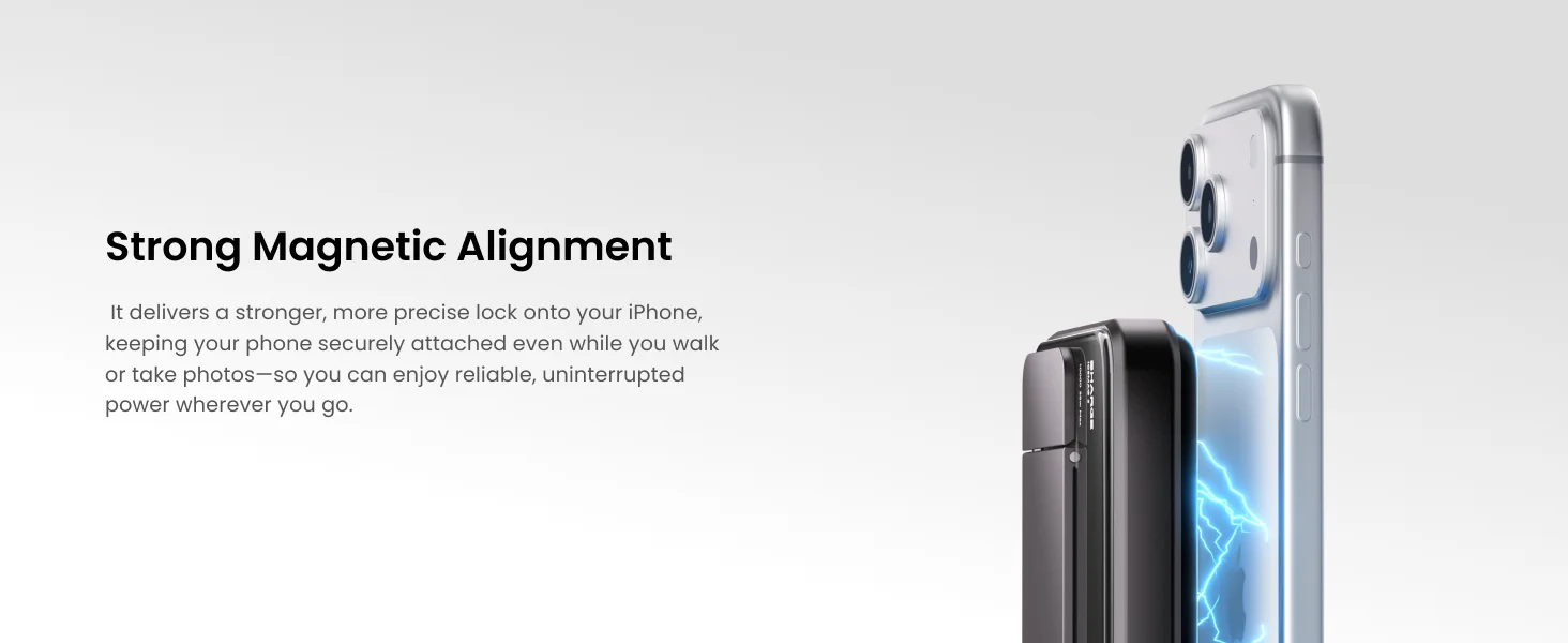 SHARGE 10000mAh Power Bank Qi2.2 25W MagSafe Magnetic Wireless Charger Built-in… - Image 12
