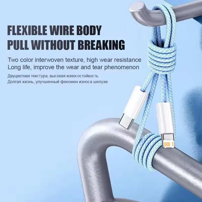 Braided USB-C PD Cable Fast Charge Data Line for iPhone 13 14 pro Max 11 12 Mini… - Image 18