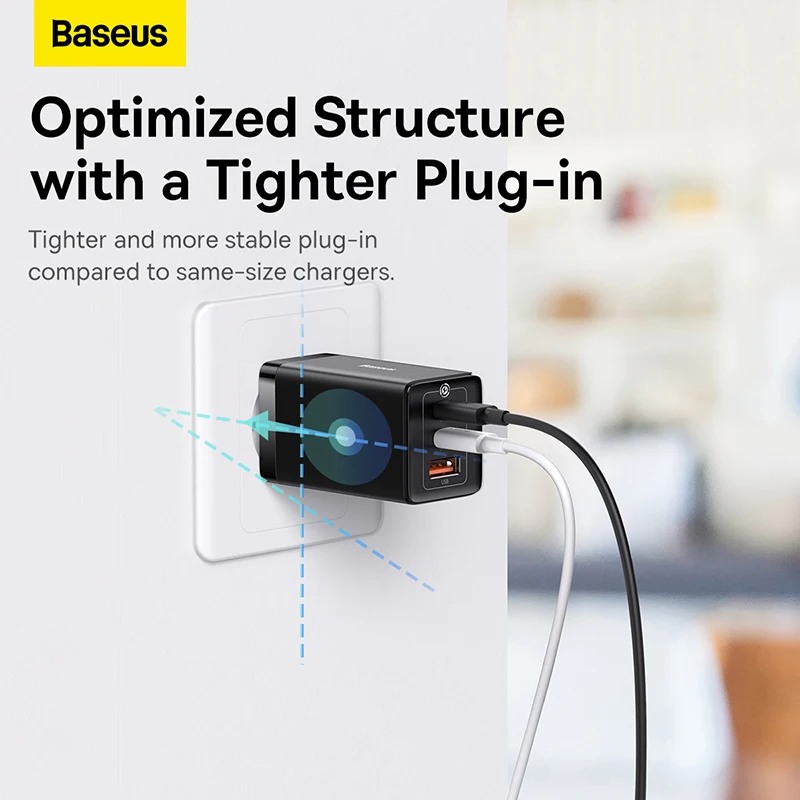 Baseus GaN 65W USB C Charger Quick Charge 4.0 3.0 QC4.0 QC PD3.0 PD USB-C Type C… - Image 6