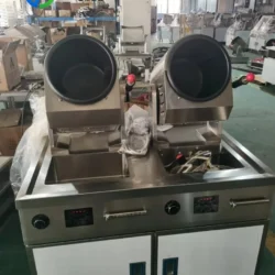 Restaurant Cooking Robot Cooker Chef Rotate Rotating Automated Wok Cooking Machine…
