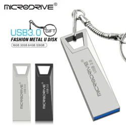 High Speed USB 3.0 Mini Metal Flash Drive 16GB 32GB 64GB 128GB Pendrive Waterproof…