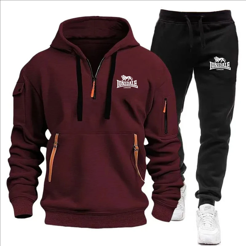 2024 Sports Tracksuit Jogging Men's Clothing Casual Sweatshirt Suit Sweatshirts… - Image 3