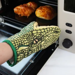 Cartoon Animal Microwave Oven Glove Crocodile Pattern Heat Insulation…