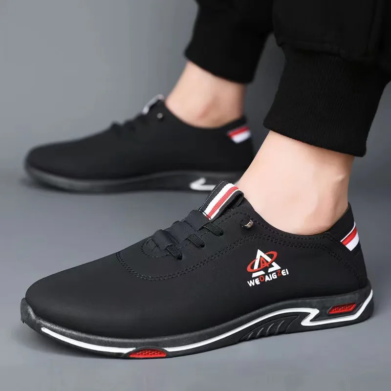 2026 Hot Sale Men's Leather Casual Shoes Soft Soles Soft Surfaces Office Sports Shoes Men's Flat Oxford Shoes Versatile Sneakers - Image 7