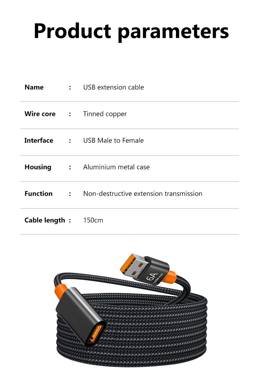 USB To Type C 2.0 Extension Cable Fast Charging Data Transfer USB C Headphone USB… - Image 29