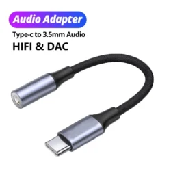 Type-C 3.5 Jack Audio Cable USB C To 3 5 MM Jack Aux Adapter Phone Accessories…