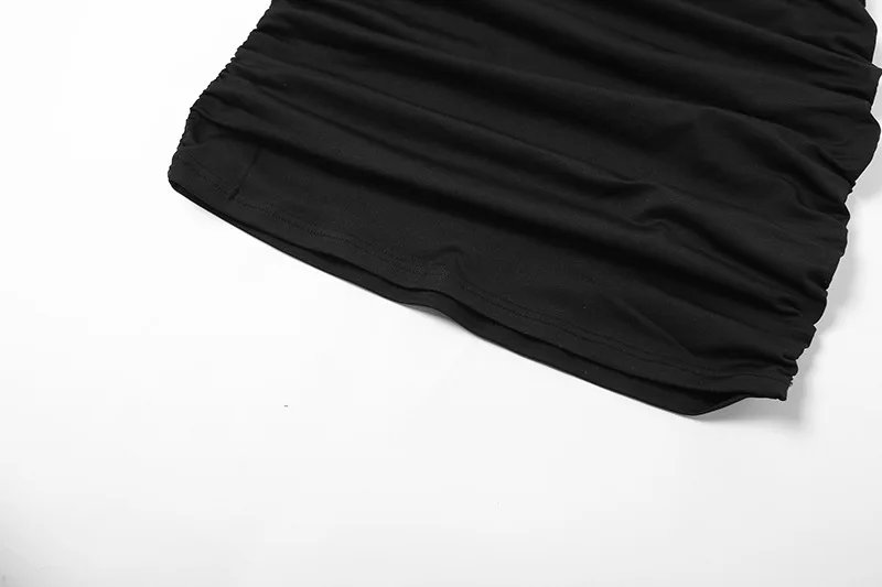 2022 Sexy Spaghetti Strap Bodycon Dress Women Backless Folds Wrap Hip Dresses… - Image 22
