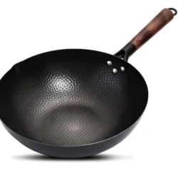 Konco Iron Wok Cast Iron Pan Non-Coated Pot General Use for Gas and Induction…