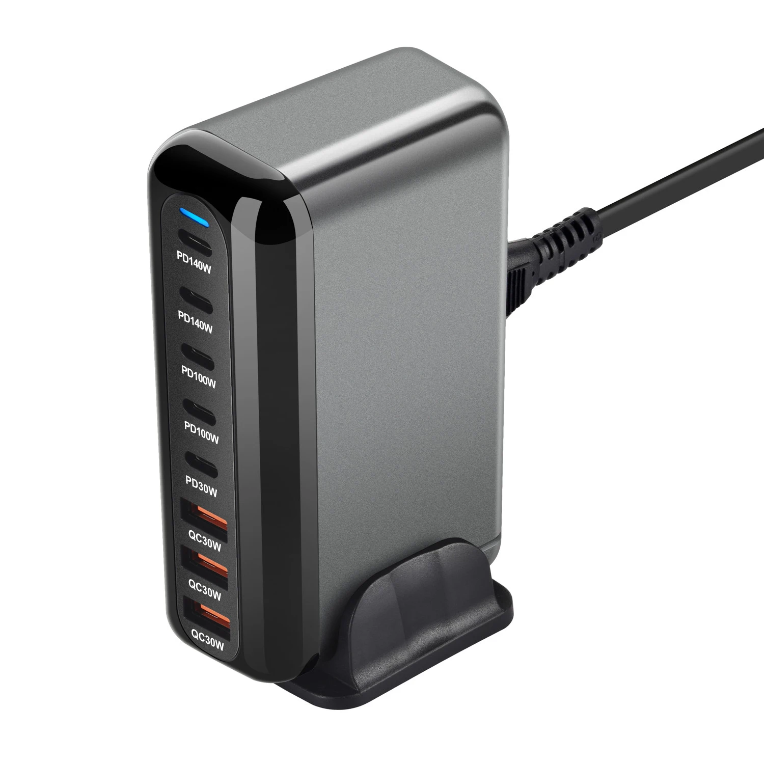 600W Gan Fast Charge 3.0 USB Type C Charger 8-Port 5C3A PD Mobile Tablet Fast Charger for Phone Convenient Carry - Image 9