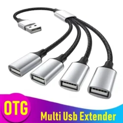 USB Type C To 3 USB 2.0 HUB Dual 4 Ports Multi Splitter Adapter OTG For PC Laptop…