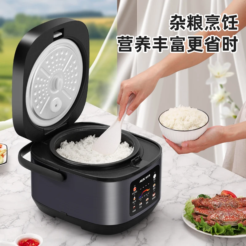 220V AUX Rice Cooker 3 4 People Smart Multi Functional Non Stick Pot Thick Inner… - Image 5