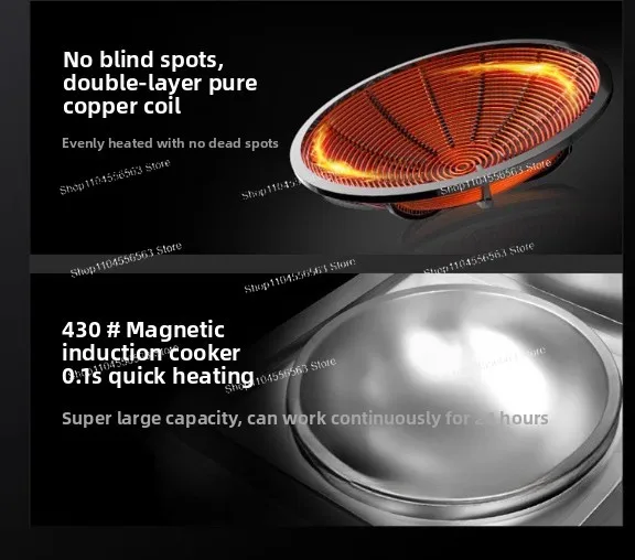 Commercial induction cooker high-power large pot stove school 80 electromagnetic… - Image 4
