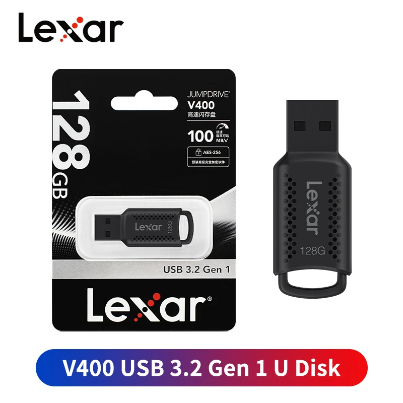Original Lexar JumpDrive V400 USB 3.2 Stick 32GB 64GB 128GB 256GB USB Pen Drive… - Image 4