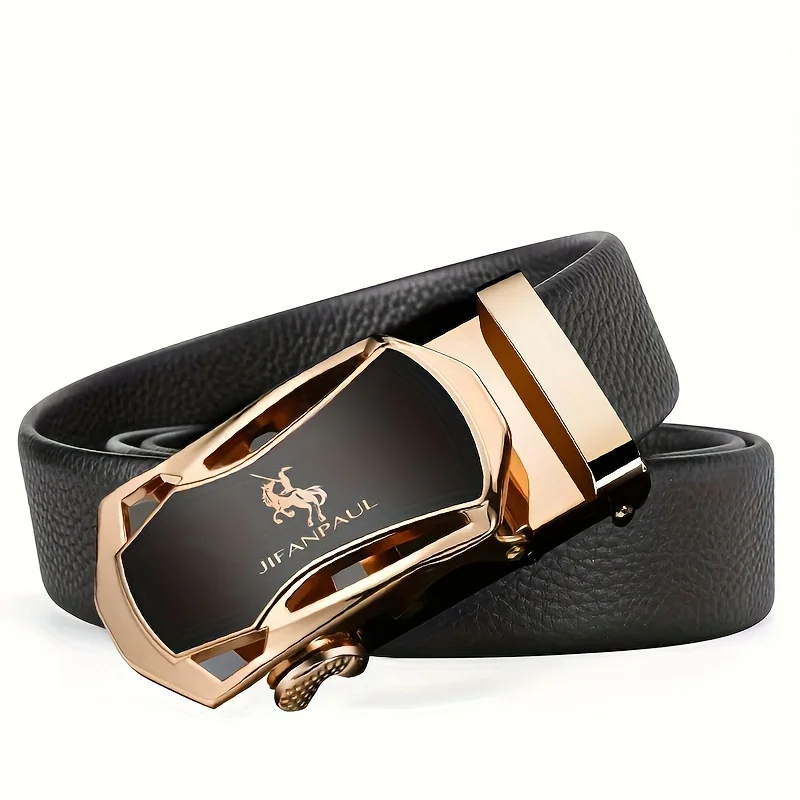 JIFANAUL Men's Famous Brand Belt High Quality Leather Luxury Belt Metal Automatic Buckle Belt Business Leisure Fashion Belt - Image 8