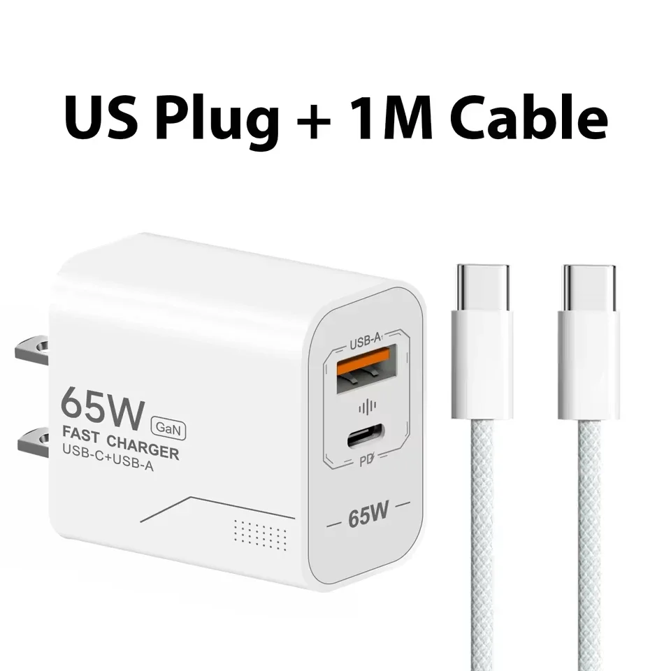 USB 65W GaN Charger 2-Port Fast Charging Charger Type C High Speed Charge Mobile… - Image 10