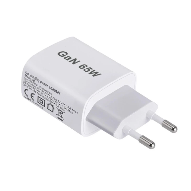 UK/AU/EU/US USB C Charger 65W PD 3.0 GaN Charger Type C Power Charger With 2-Port…