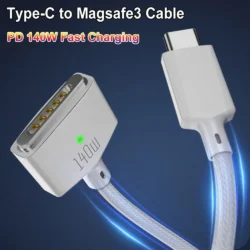 2M USB Type C to Magsafe 3 Magnetic Charger Cord Laptop Charging Cable Converter…
