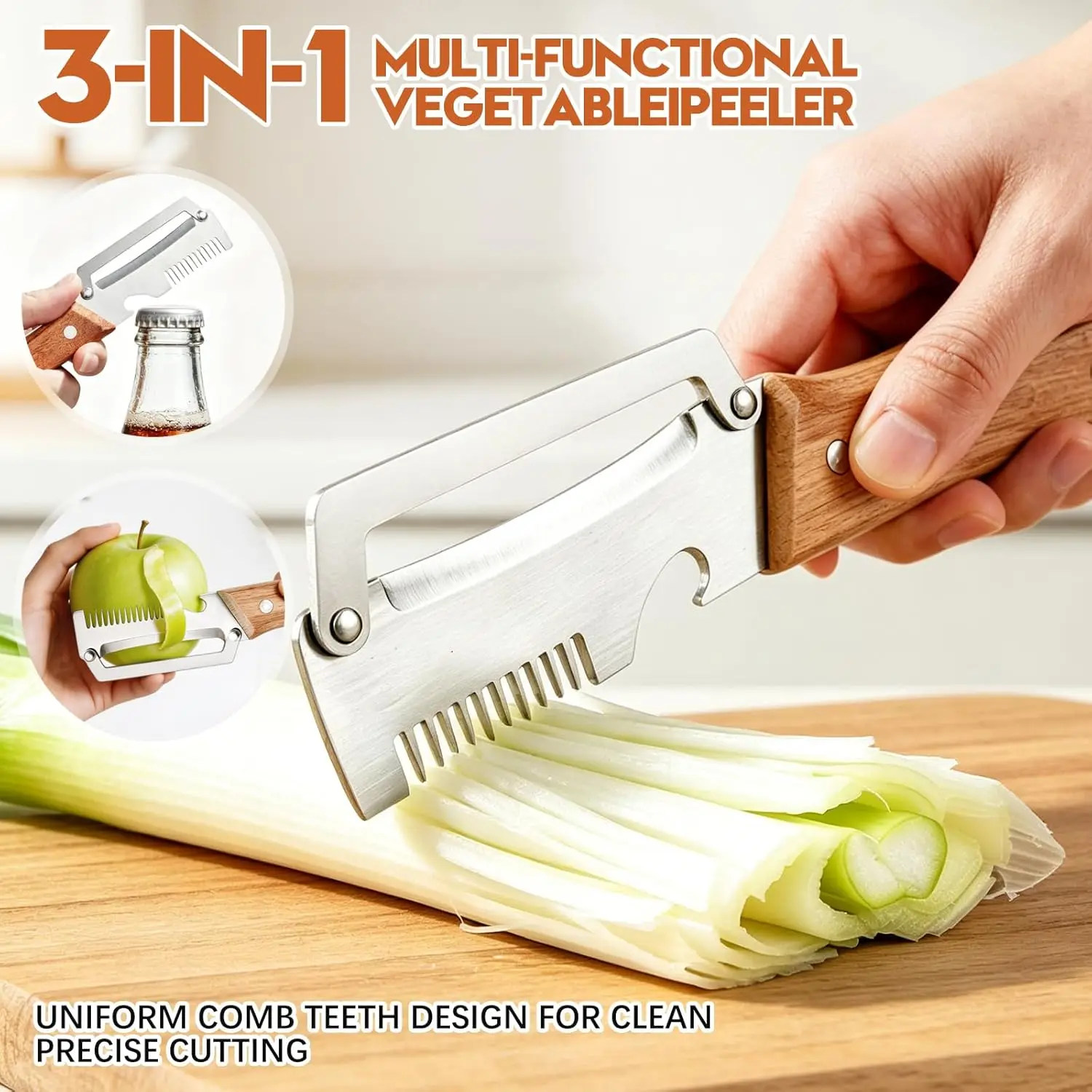 Multi Functional Vegetable Peeler Stainless Steel - Image 3