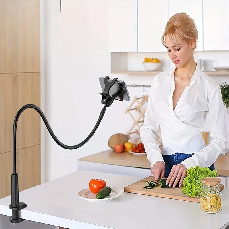 Lazy Bedside DesktopMobile Phone Clamp Bracket Flexible Long Arm Gooseneck… - Image 2